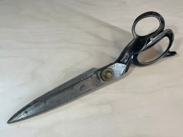 Antique R. HEINISCH Newark USA 1800's Large 32cm Sailmaker Tailor Scissors