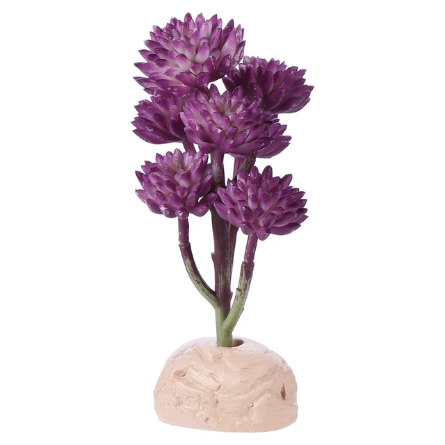 Decoración de plantas acuáticas simuladas micro paisaje adorno falso loto decoración