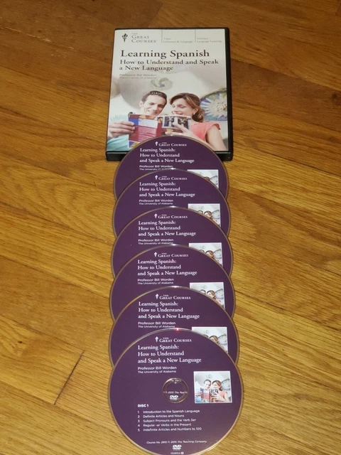 The Great Courses - 6-DVD Set - LEARNING SPANISH