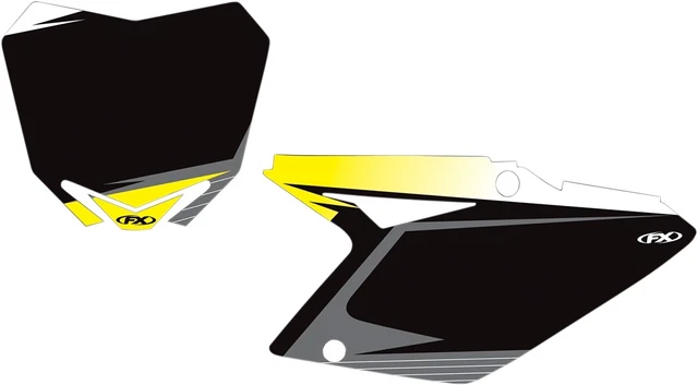 Factory Effex Graphic Number Plate Backgrounds Black 12-64434