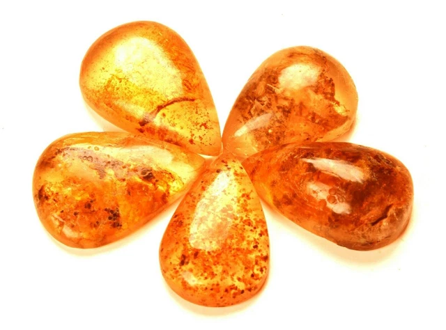43.20 Cts Natural Honey Baltic Amber Rare Found Certified Untreated Gemstone