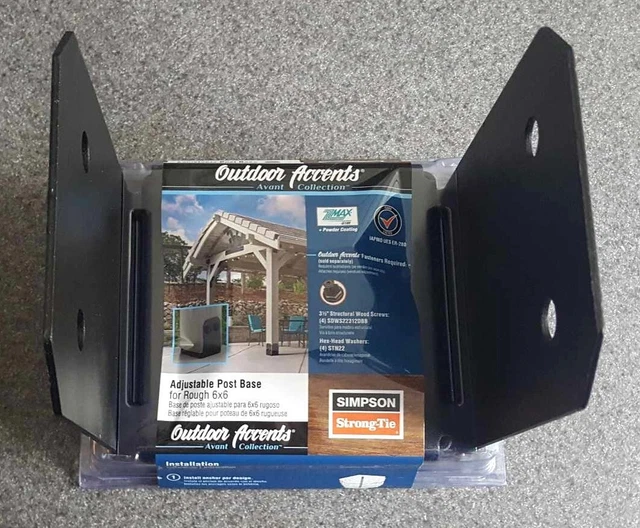 SIMPSON STRONGTIE OUTDOOR Accents Adjustable Post Base 6x6 APVB66R 49
