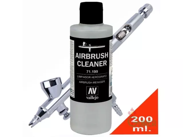 Vallejo Airbrush Cleaner Thinners Flow Improver 200ml Large Bottles