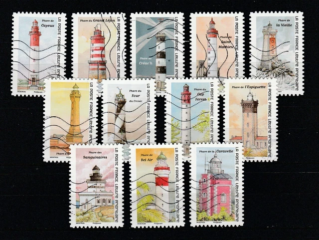 FRANCE - SÉRIE Complète Repères De Nos Côtes De Timbres Oblitérés De FRANCE - SÉRIE Complète Repères De Nos Côtes De Timbres Oblitérés De