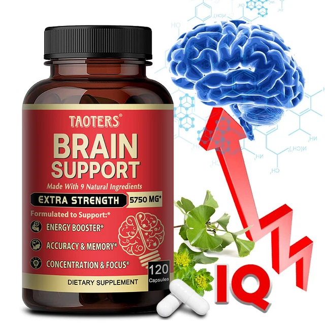 BRAIN SUPPORT NOOTROPICS Supplements Focus Memory Concentration ...