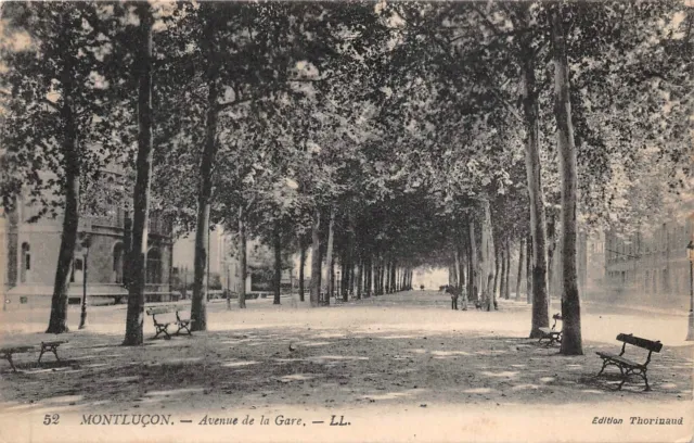 CPA-Montluçon avenue de la gare (122082)