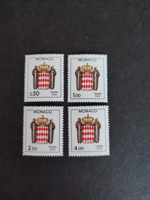 ***Timbres De Monaco***   Taxe   N° 83 / 86**  Neufs Sans Charniere