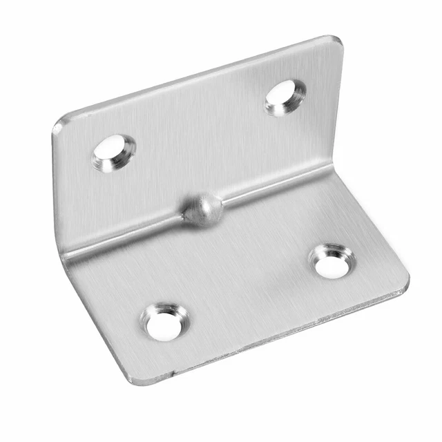 Corner Brace Angle Bracket Fastener L Shape 31mmx31mmx50m  Stainless Steel,2pcs