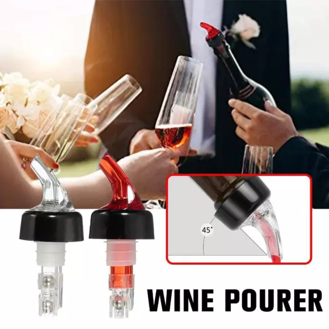 10-60ml Shot Pourer Bottle Barware Nip Measure Wine Liquor Dispenser Spirit A5D8