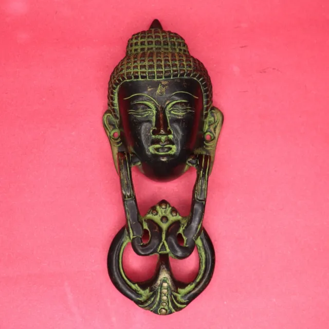 Buddha Face Shape Victorian Antique Style Handmade Brass Door Knocker Home Decor