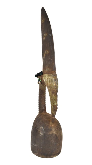 Marka Helmet Mask Wood Metal Fabric Mali African Art