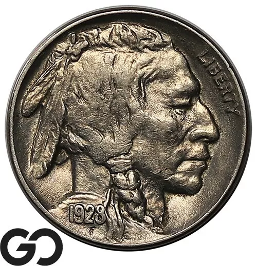 1928 Buffalo Nickel, Choice BU++