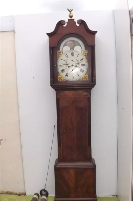 Grandfather clock 8 day moonroller George 111