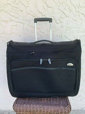 Samsonite 23" Black Wheeled Garment Bag Rolling Travel Luggage Suit Case Bi-Fold