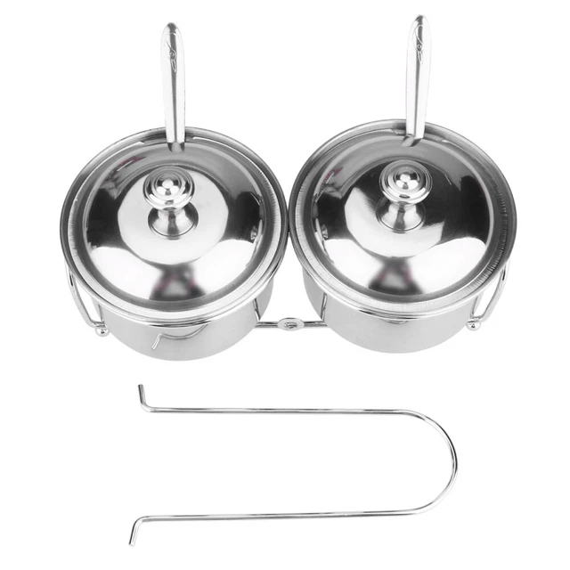 Contenitori In Vetro Con Coperchio Set 3 Contenitori Cibo Acciaio Inox Ermetici | Leggeri E Impilabili Per Pranzo Conservazione Cibo Sicura