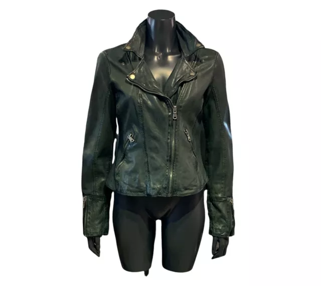 FREAKY NATION LEDERJACKE Bikerjacke SMARAGD 199,00 PicClick EUR DE CITY - F16 PARADISE