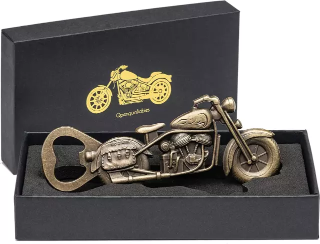 Apribottiglie Vintage Moto, per Birra Regali Uomo, Di Natale per Papà, Compleann