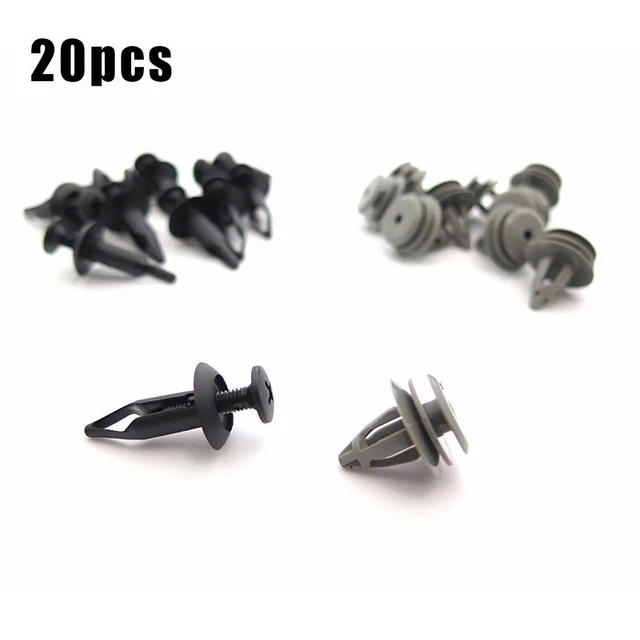 Lot De 20 Clips De Fixation Pour Seuil/jupe Latérale Kia Sorento - Référence OEM 87758G2000 - Plastique Blanc - 10