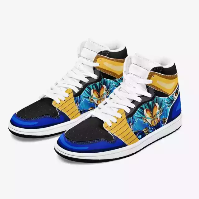 Custom Dragon Ball Z Vegeta JD1 Anime Shoes Mid Top Sneakers 2
