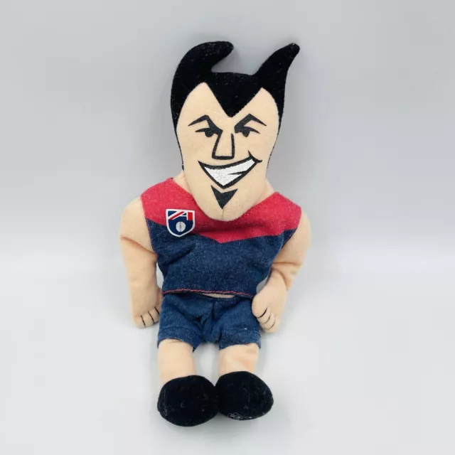 Melbourne Football Club Demons AFL Footy Mascot Bean Bag Skansen Soft Toy Footy