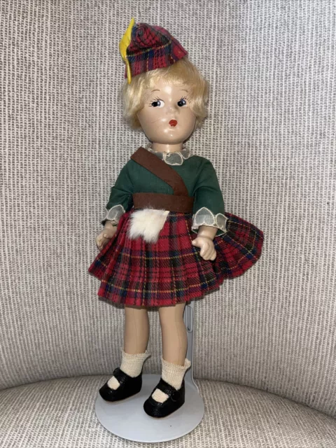 Madame Alexander Little Betty Composition “Scotch” Boy Rare 1940s 9” EXCELLENT