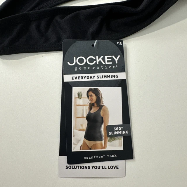 JOCKEY GENERATION WOMEN'S XXL Everyday Slimming Seamfree Tank Black £