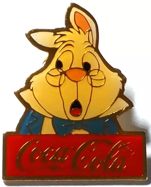 Coca Cola Disney White Rabbit Lapel Pin (081923)