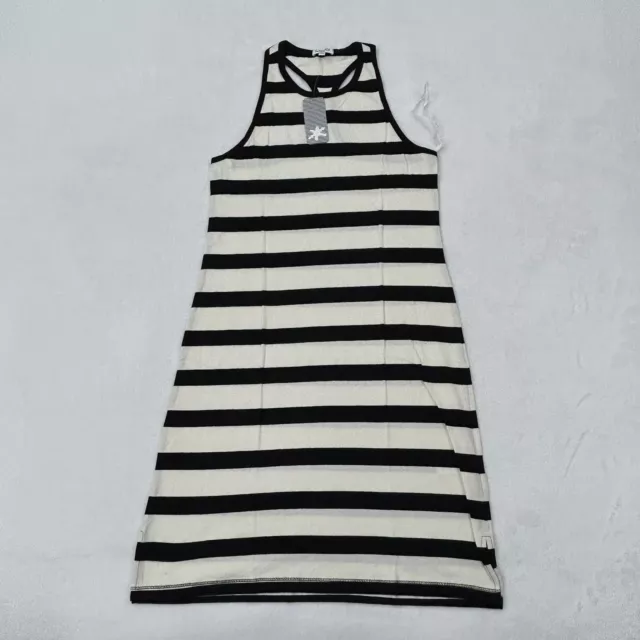 Splendid Black & White Striped Sleeveless Tank Racerback Maxi Dress Women’s S