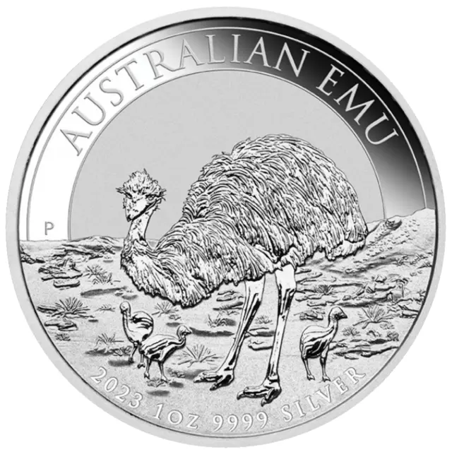 1 oz argento EMU 2023 Australia in capsula Moneta Oncia 999,9 FDC