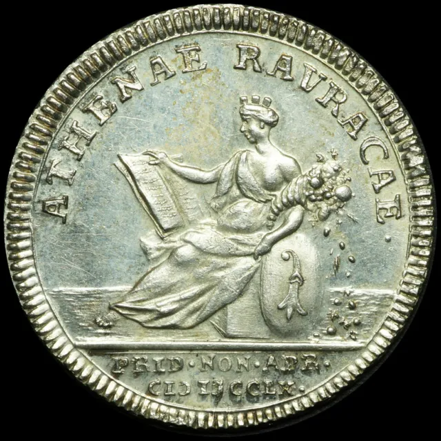 SCHWEIZ: Silber-Medaille 1760, Mörikofer. 300 JAHRE UNI / UNIVERSITÄT BASEL. 2