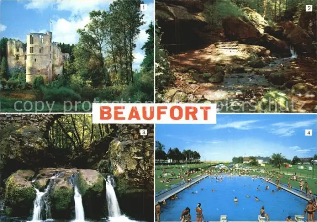 72580068 Beaufort_Befort_Luxembourg Chateau Hallerbach Schiessentuempel Piscine