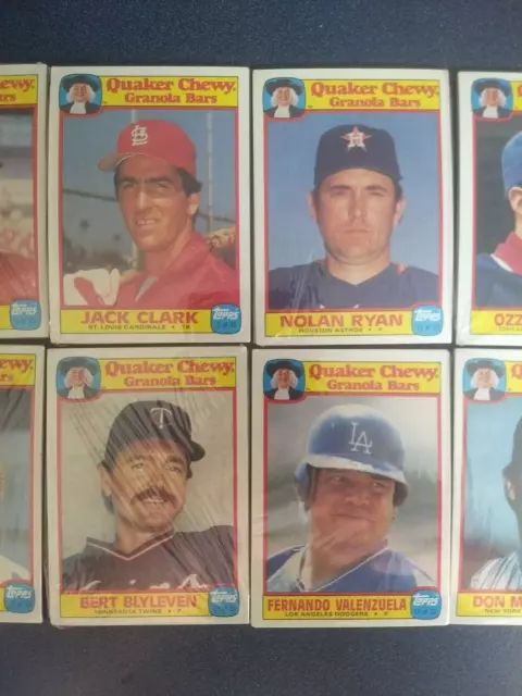 12 unopened packs 1986 Topps Quaker Chewy Granola Baseball MLB RYAN MATTINGLY SE 3