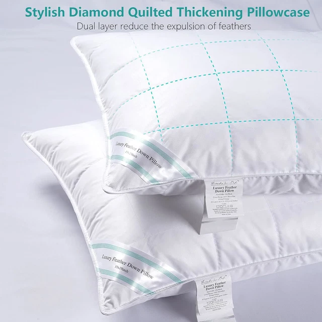 OverCloud™ Cuscino In Piuma D'oca - Queen Size Medium, Imbottitura Media, Baisihan - 4
