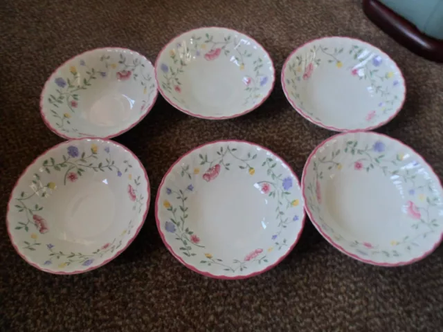 Johnson Brothers Six Superb Summer Chintz 6 Inch Cereal/Soup/Desert Bowls 3