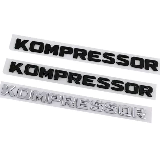 1x Für Mercedes Benz KOMPRESSOR Schriftzug Emblem Aufkleber Badge Auto NEW