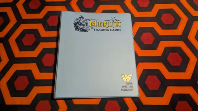 WWF / WWE Wrestling Sammelkarten-Ordner Merlin 1991 komplett