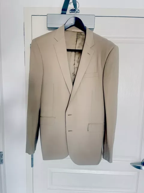 RALPH LAUREN Black Label Size 44L Sand/tan Wool Notch Lapel Suit(jacket Only)