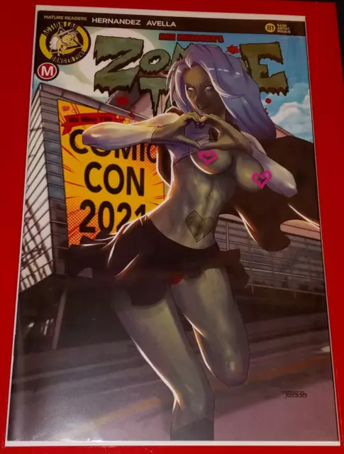 Zombie Tramp #81- RISQUE` Variant/D by Mastajwood! Dan Mendoza-Action Lab 2021