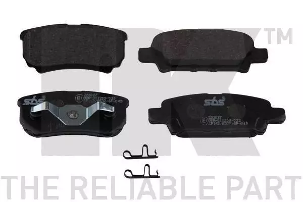 Brake Pads Set fits MITSUBISHI LANCER Mk8 1.5 Rear 2008 on NK 4605A336 4605A337