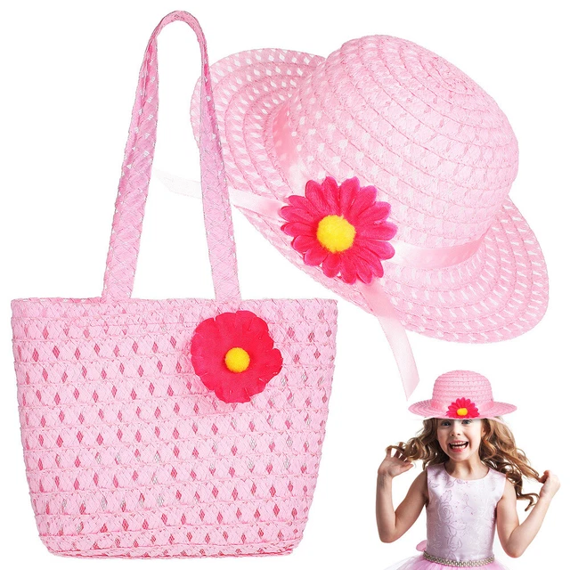 Sun Hat Bag Straw Hats Straw Sun Hat Girls Tote Bag Girl Hat Beach Hat