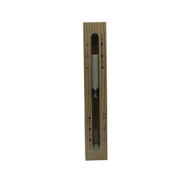 Reloj de arena de madera con arena blanca para sauna | Sauna / Baño Turco...