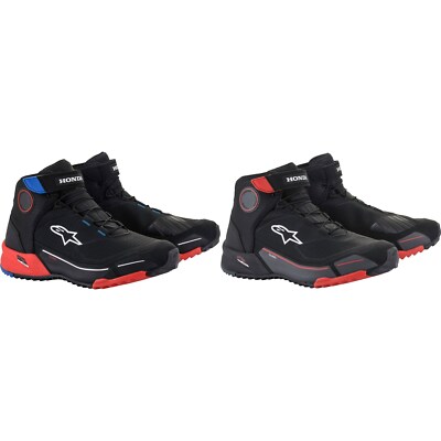 8 Chaussures de Moto Étanche Sneaker Rouge-Noir Alpinestars Alpinestars Cr-X Drystar Gr 