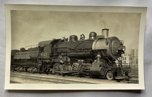 Vintage Photograph 1940 Locomotive Train 841 Southern Pacific Lines Fort Worth