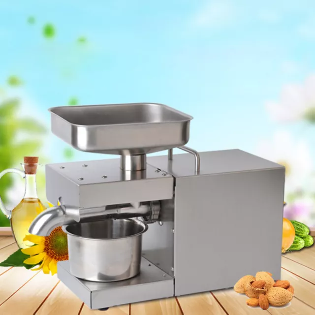 Commercial Automatic Oil Press Machine Cold & Hot Oil Extractor 110V 600W