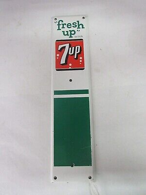 Vintage Advertising Tin Door Push Pull 7 Up  Soda Pop Store   104-X