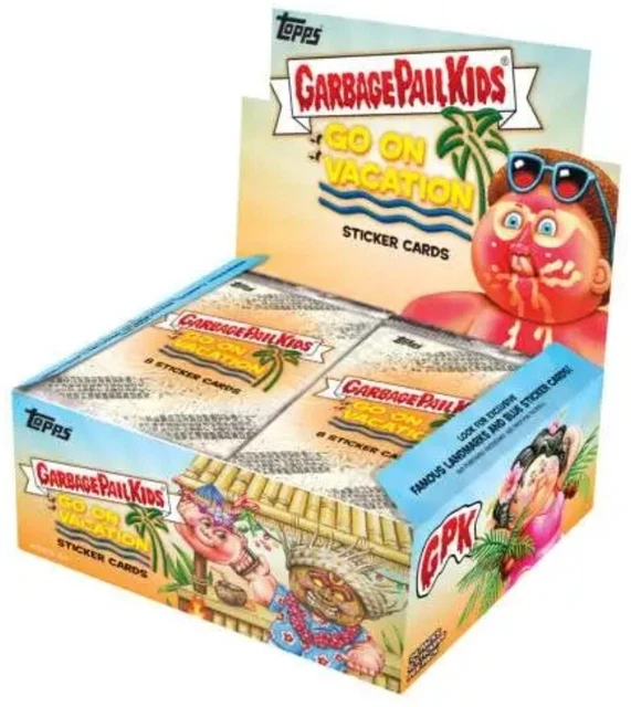 LOT of 1,000 CARDS: (Random)  GARBAGE PAIL KIDS GO ON VACATION SERIES GPK