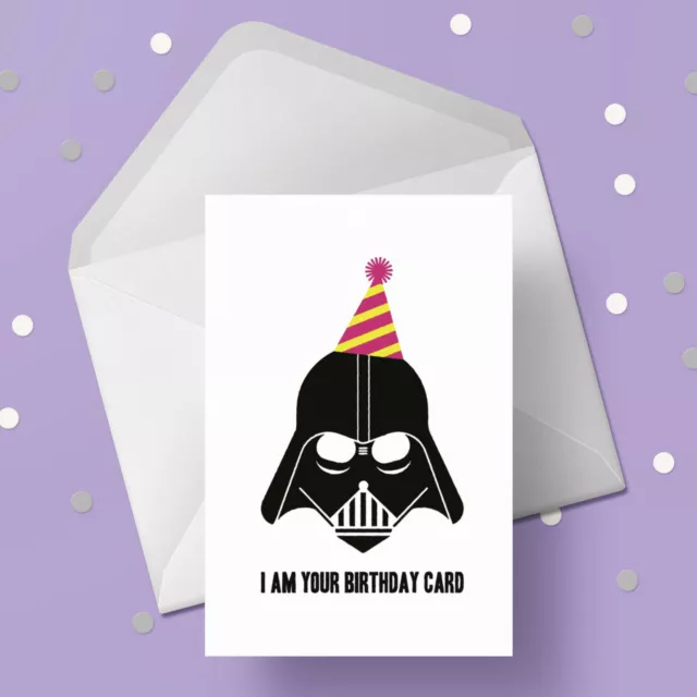 Star Wars Birthday Card - Funny Darth Vader