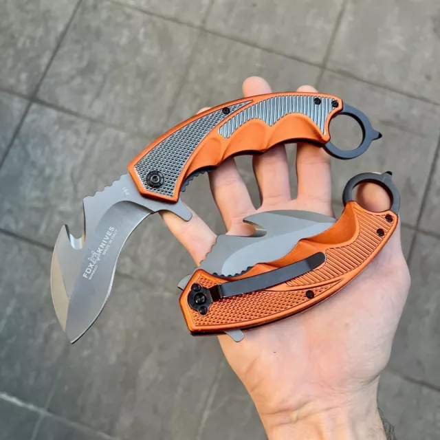 Couteau Pliant karambit camping tactique