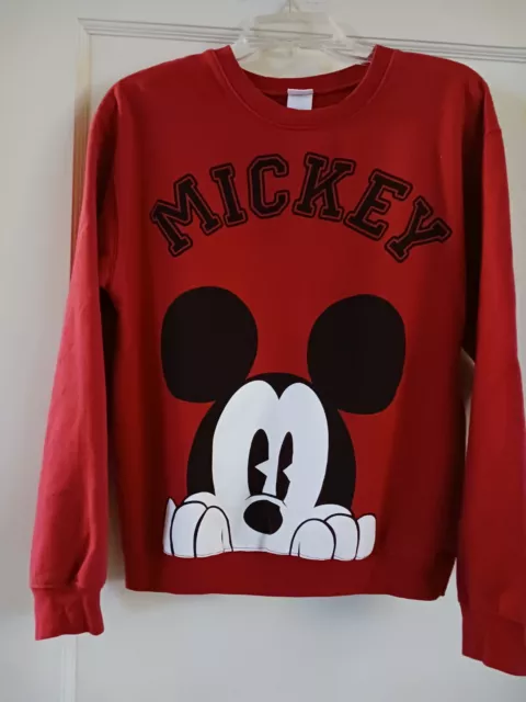 Disney Mickey Mouse sweatshirt red size M[7-9] pre-owned