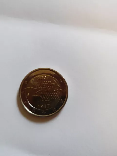 2 Euro Finnland 2007 bfr 90 Jahre Unabhängigkeit